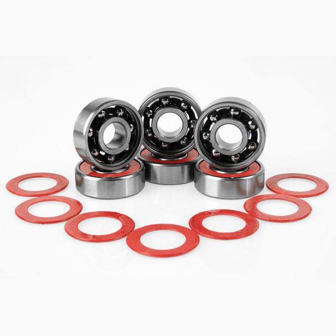 Od 2.2x0.8cm Rolamentos de rodas de skate Acero cromo Titânio resistência ao desgaste 1