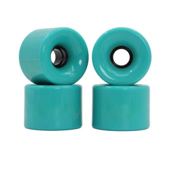 Customization Green PU Skateboard Wheels 50MM-59MM Rodas de skate longboard em descida 0