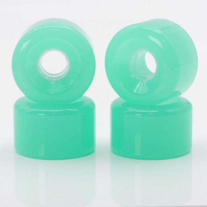 Customization Green PU Skateboard Wheels 50MM-59MM Rodas de skate longboard em descida 2