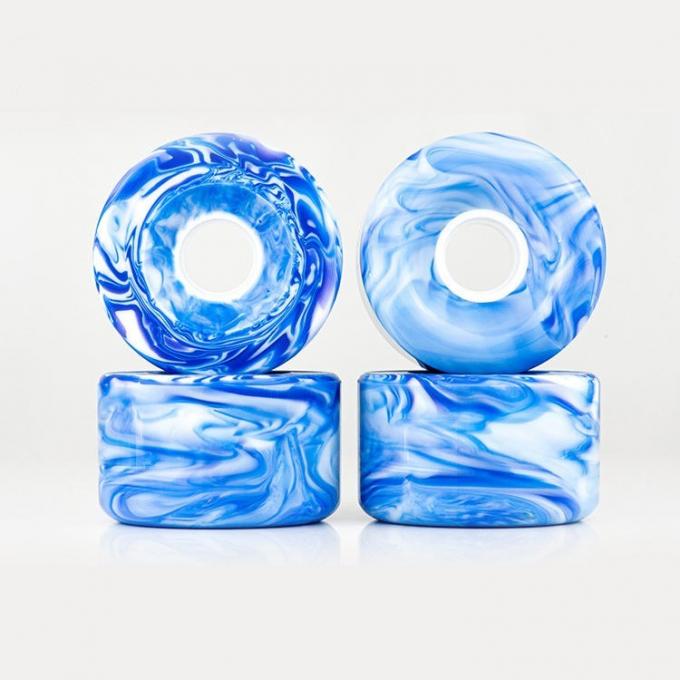 Mixed Blended Swirl Color PU Skateboard Wheels Alta personalização de rebote 2