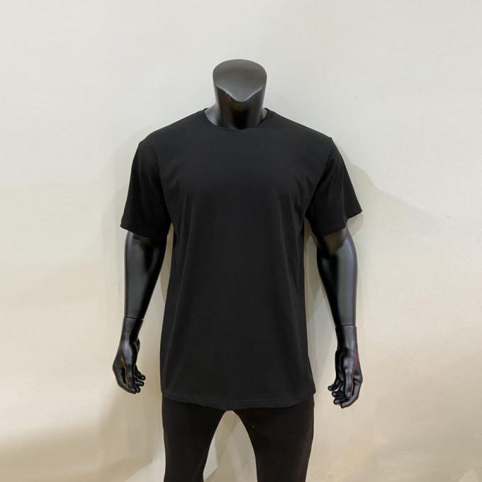 Pesos pesados T-shirt de pescoço redondo de tamanho grande Homens T-shirt solta Moda 0