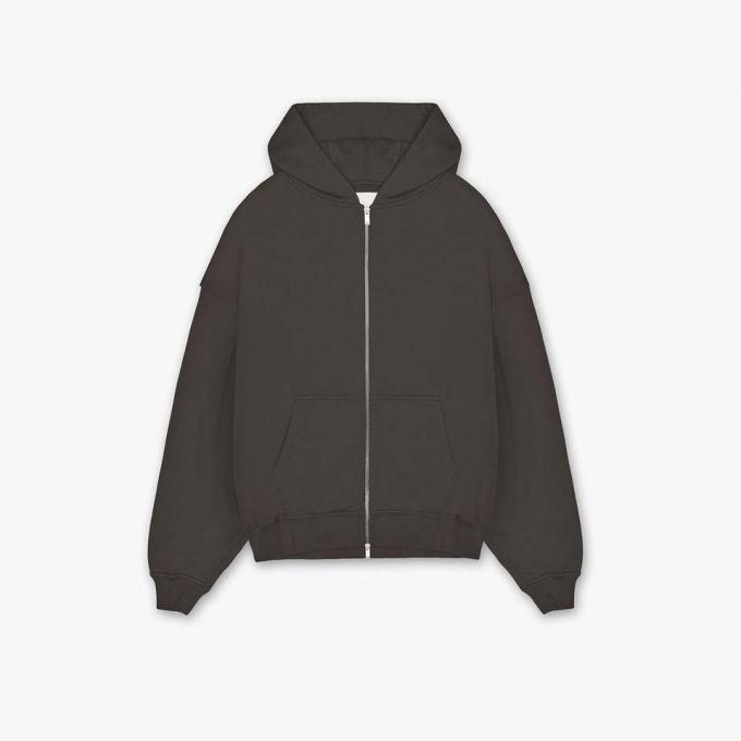 Cor Pura Logotipo Personalizado Algodão Desporto Usar Homens Velocidade Zip Up Hoodie Jaqueta 0