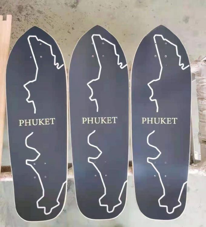 Maple Mixed Fiberglass Surf Skateboard Deck Personalizável 780 * 245MM 1