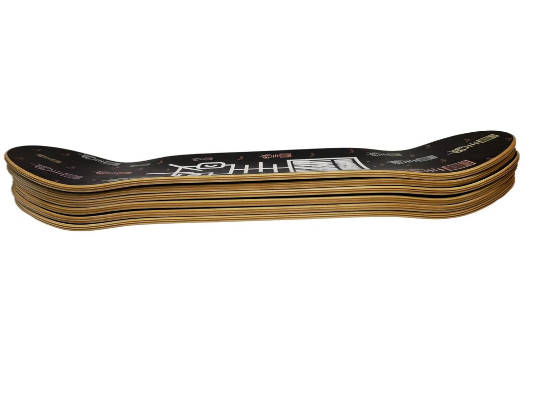 2024 Hot Sales Style 7 Ply Maple Custom Concave Double Kick Skateboard profissional de tabuleiro longo